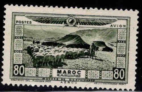 French Morocco Scott CB5 MH* 1928 Airmail semi-postal stamp