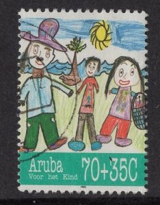 Aruba   #B41  used  1995  child welfare  70c