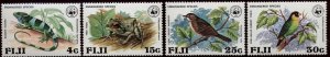 Figi Scott  397-400 Birds & Reptiles Mint Never Hinged in mounts jp