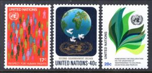 UN New York 368-370 MNH VF