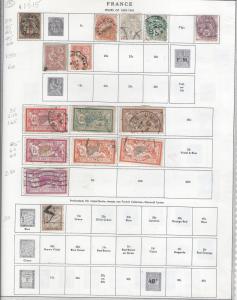 FRANCE COUNTRY LOT MINT & USED SCV $377.00 @ 9% OF CAT VALUE