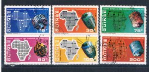 Guinea C04-07;C12-21 Used set Telecommunications 1972 (MV0197)