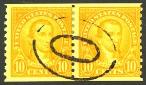 U.S. #603 USED PAIR