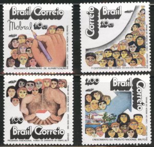 Brazil Scott 1262-1265 MNH** set CV$16.60 stamp