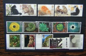 GB 1995 Cats 1995 Springtime 1995 National Trust sets Used