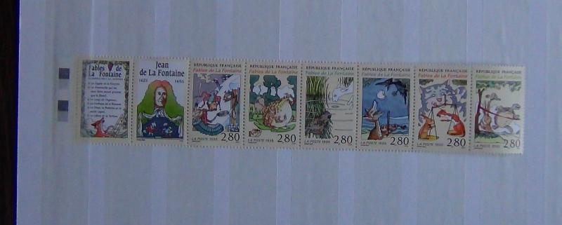 France 1995 Jean De La Fontaine (Writer of Fables) set MNH