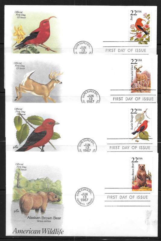 United States, 2286-2335, Wildlife Artcraft First Day Cover FDC