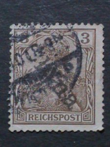 ​GERMANY-1898  BPP ERROR- OFFICE IN CHINA  USED VF 125 YEA