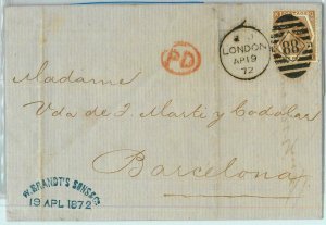 BK0798 - GB - POSTAL HISTORY - SG # 122 P. 11 on COVER 1st WEEK of USE: 19.04.72