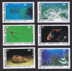 Wallis and Futuna Undersea Fauna 6v SG#370-375 SC#264-269