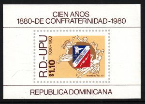 Dominican Republic C326 UPU Souvenir Sheet MNH VF