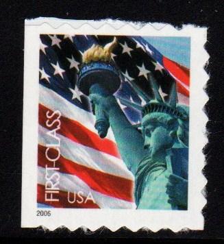 #3975 Flag & Liberty ATM Perf 8  - MNH