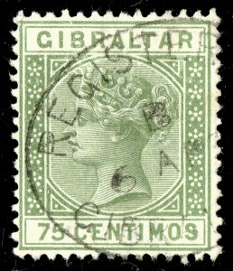 [st1566] GIBRALTAR 1889 SG#29 used cv:£32