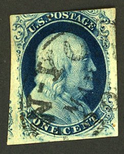 U.S. #8A USED WITH WEISS CERT