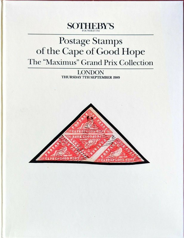 Auction Catalogue Maximus Grand Prix CAPE OF GOOD HOPE Classic Stamps Covers