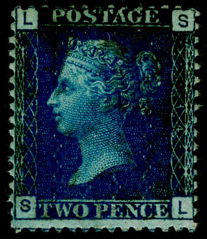 SG47, 2d dp blue plate 14, NH MINT. Cat £500+ SL 