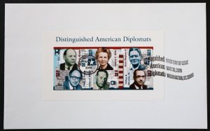 U.S. Used #4076 39c American Diplomats Sheet of 6. First Day Cover. Choice!