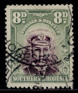 SOUTHERN RHODESIA GV SG8, 8d purple & pale green, FINE USED. Cat £50. 