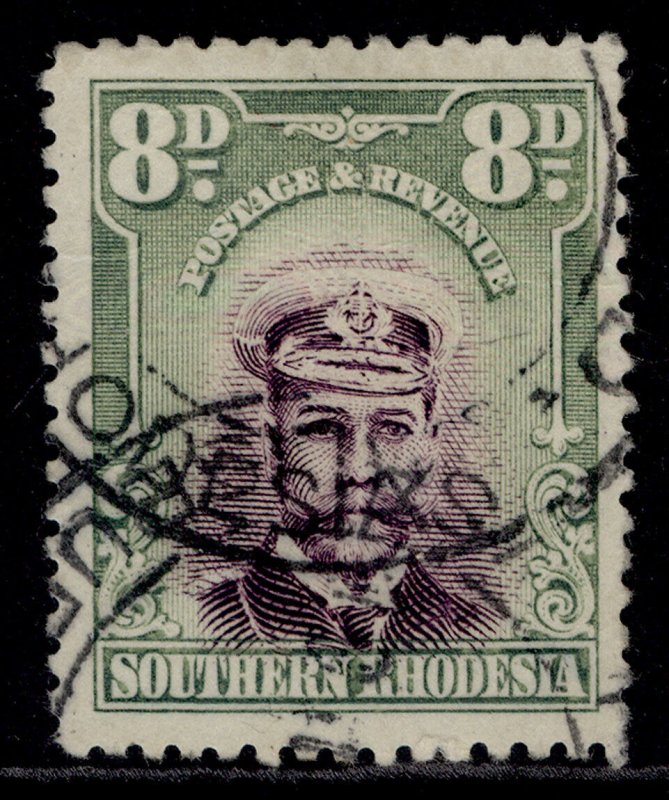 SOUTHERN RHODESIA GV SG8, 8d purple & pale green, FINE USED. Cat £50.