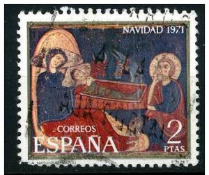Spain 1971 - Scott 1696 used - 2p, Nativity, Christmas 