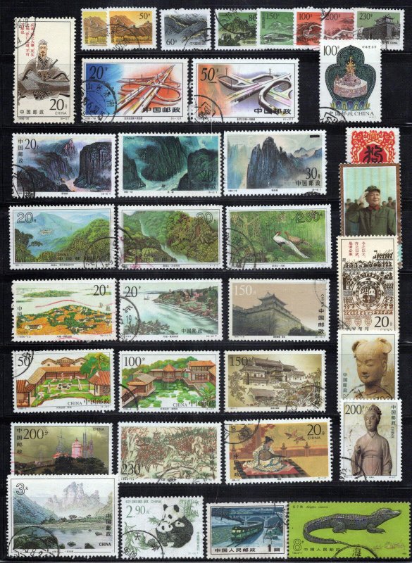 China PRC Stamp Collection Used Nature Wildlife Architecture ZAYIX 0424S0127