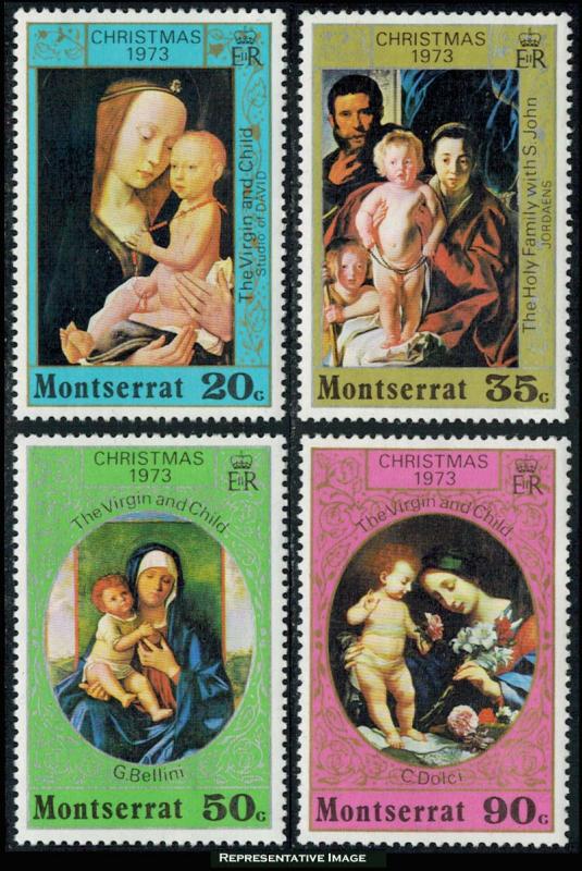 Montserrat Scott 296-299 Mint never hinged.