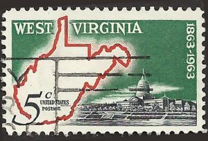 # 1232 USED WEST VIRGINIA STATEHOOD 100TH ANNIV.