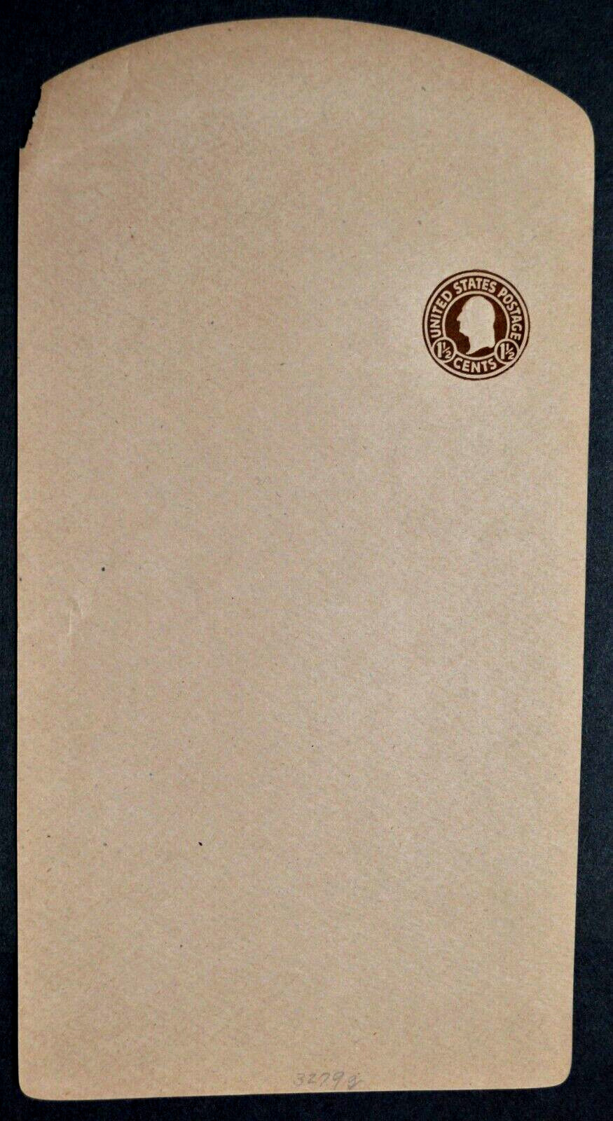 1925 US Sc. #W485 stamped wrapper, 1-1/2 cent mint, not folded, fair ...