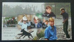 *FREE SHIP Fiji Prince 18th Birthday 2000 Royal (ms) MNH