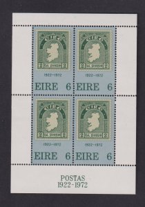 Ireland  #326a  MNH 1972  sheet 1st Irish postage stamp