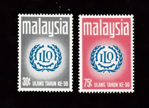 Malaysia Scott #74-75 MH