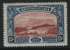 BRITISH GUIANA  156 MINT HINGED REMNANTS MT RORAIMA ISSUE