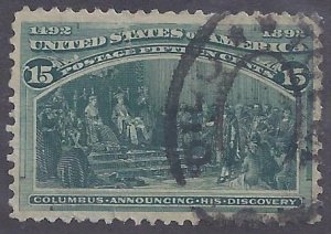 US Scott #238 used VF