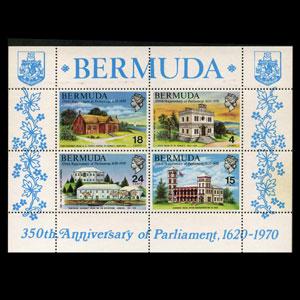 BERMUDA 1970 - Scott# 275a S/S Parliament NH