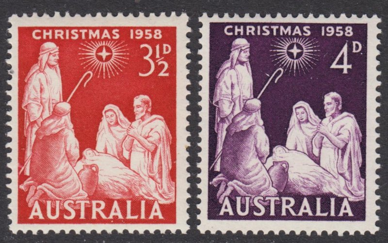 Australia Scott 312-13 complete set F to VF mint OG H.