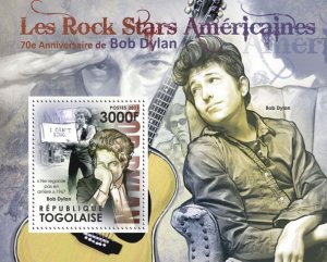 TOGO - 2011 - Bob Dylan  - Perf Souv Sheet - Mint Never Hinged