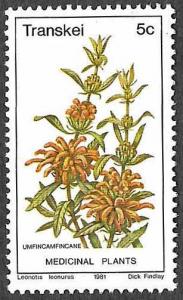 Transkei SC 32 - Medicinal Plants Leonotis Leonurus - MNH - 1981