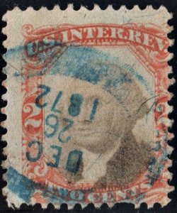 R135 2¢ Third Issue Documentary Stamp (1871) Used/CDS