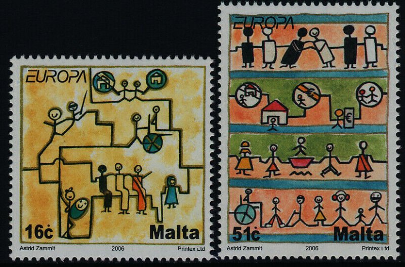 Malta 1244-5 MNH EUROAP, Art