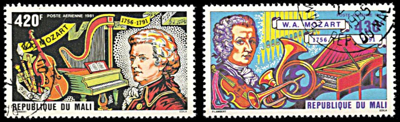 Mali C417-C418, CTO, Wolfgang Amadeus Mozart