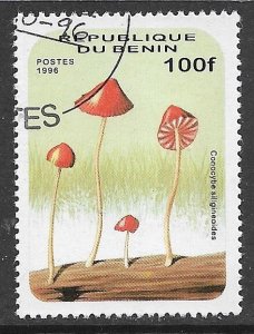 BENIN 1996 100fr Mushrooms Pictorial Sc 880 CTO Used