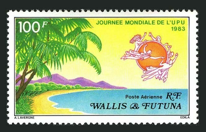 Wallis & Futuna C120,lightly hinged.Michel 440. World UPU Day,1983.