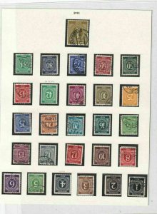 germany 1946 mm+ used numerals stamps  ref 8192