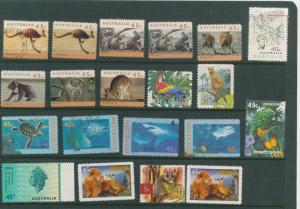 Australia 1995-96 selection of 20 stamps VFU