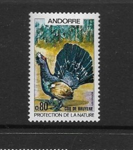 BIRDS - ANDORRA (FR) #203  MNH