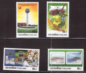 Thailand Scott 1630-1633 MNH** 1995 communications stamp