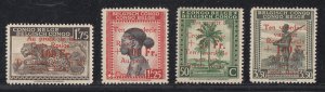 Belgian Congo Scott #B34-B37 MH