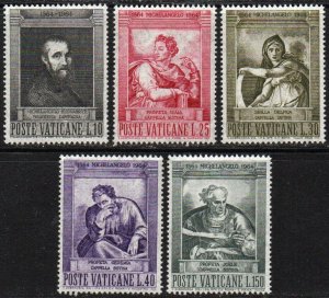 Vatican City Sc #387-391 MNH