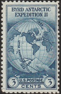 # 753 Mint No Gum As Issued Dark Blue Byrd Antarctic