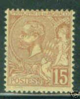 MONACO Scott 18 Prince Albert I stamp 1891 CV$2.75